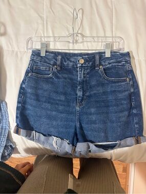 American Eagle Outfitters Dark Blue Denim Jean Shorts